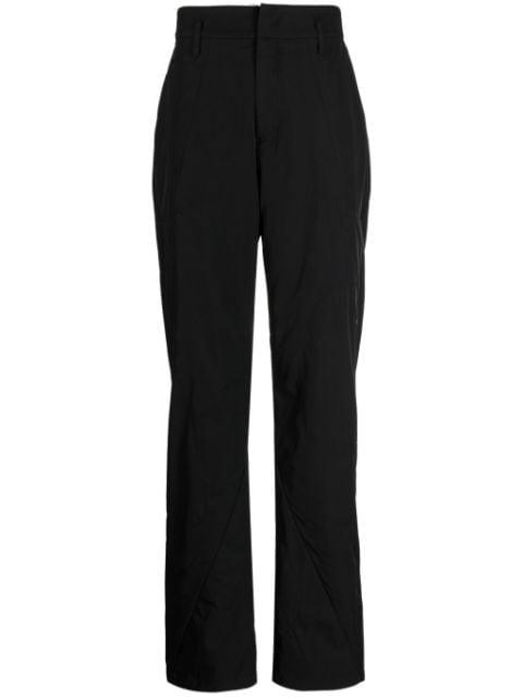zip-detail high-waist trousers by POST ARCHIVE FACTION (PAF)