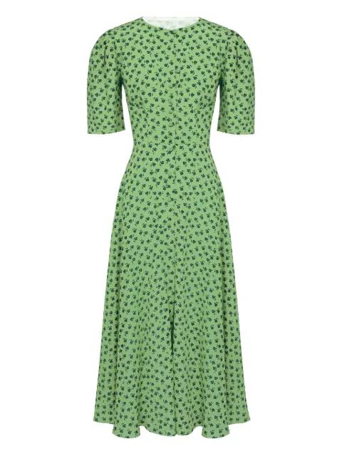 button-down midi dress by POST MERIDIEM