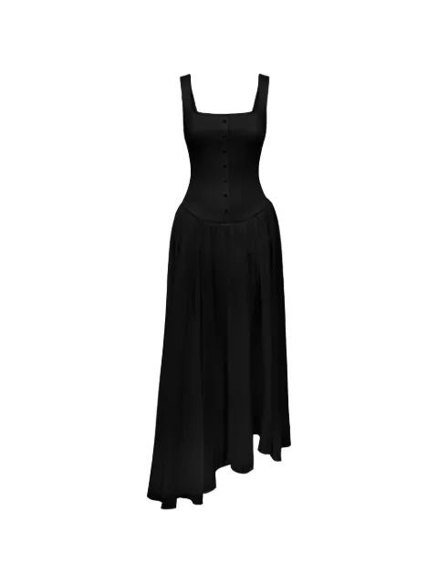 buttoned asymmetrical dress by POST MERIDIEM