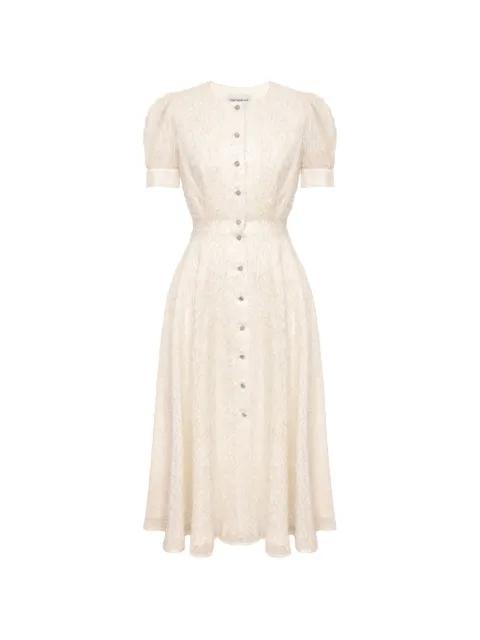 buttoned midi dress by POST MERIDIEM