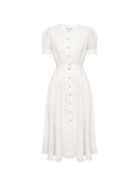 buttoned midi dress by POST MERIDIEM