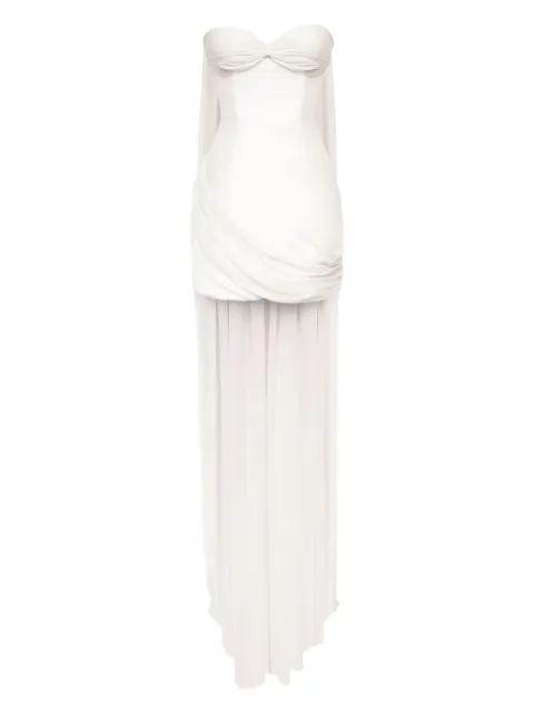 corset draped mini dress by POST MERIDIEM
