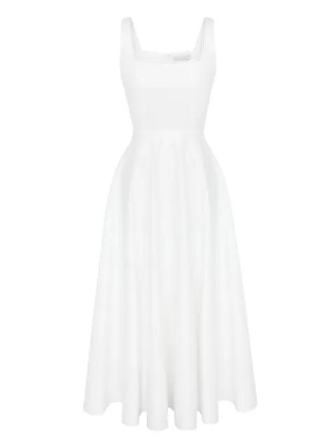 decorated-bodice midi dress by POST MERIDIEM