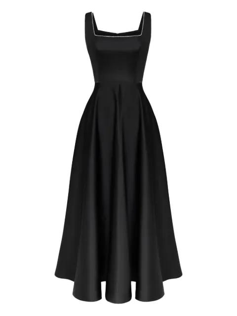 decorated-bodice midi dress by POST MERIDIEM
