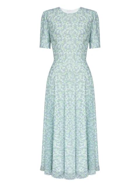 floral-print midi dress by POST MERIDIEM