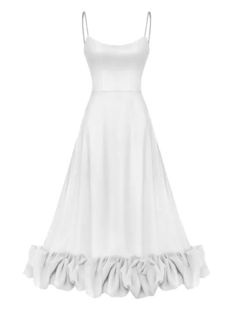 flounce midi dress by POST MERIDIEM