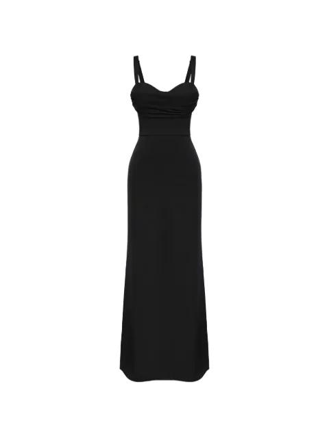 gathered-detail maxi dress by POST MERIDIEM