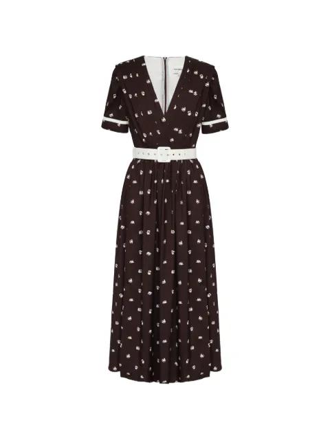 midi pleated dress by POST MERIDIEM