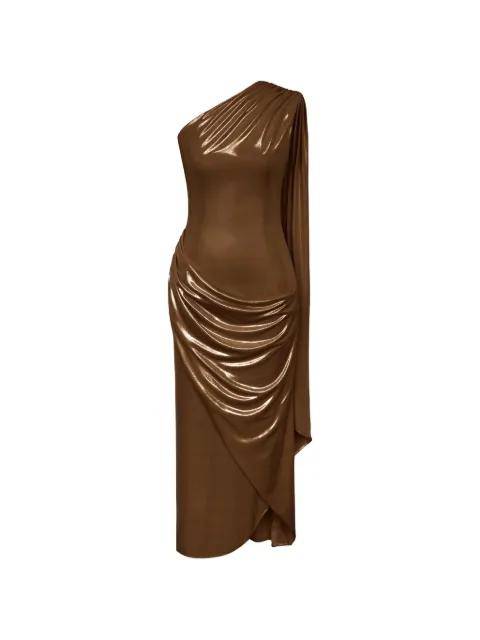 one-shoulder maxi dress by POST MERIDIEM