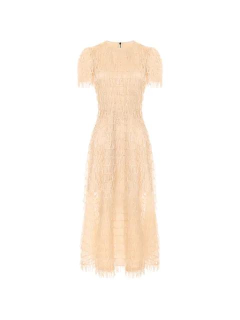 round-neck midi dress by POST MERIDIEM