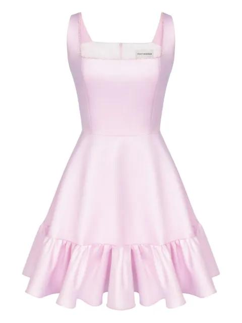 ruffle-hem mini dress by POST MERIDIEM