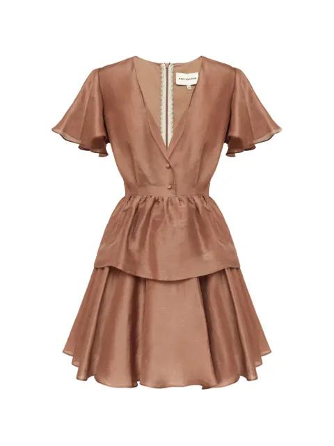 ruffled mini dress by POST MERIDIEM