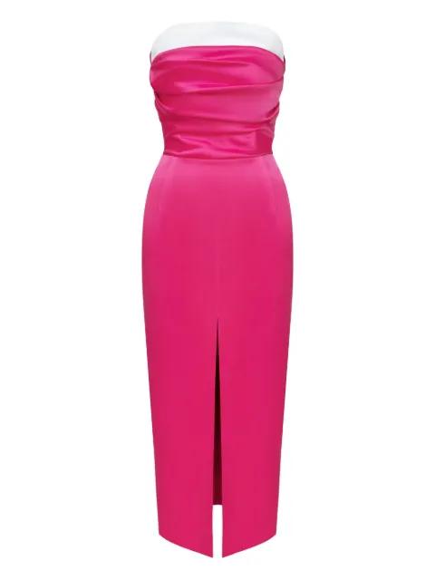 satin midi dress by POST MERIDIEM