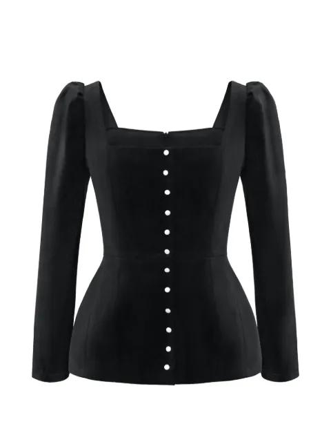square-neck top by POST MERIDIEM