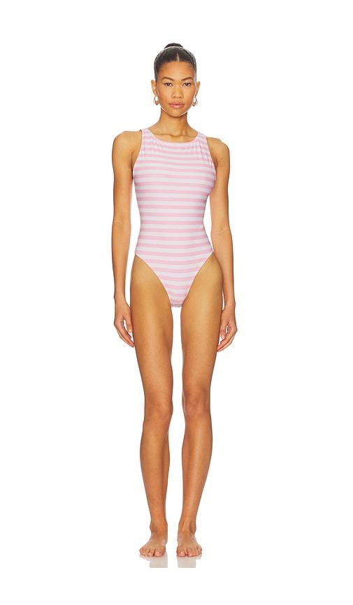 POST SWIM Lauren One Piece Swimsuit in Pink by POST SWIM