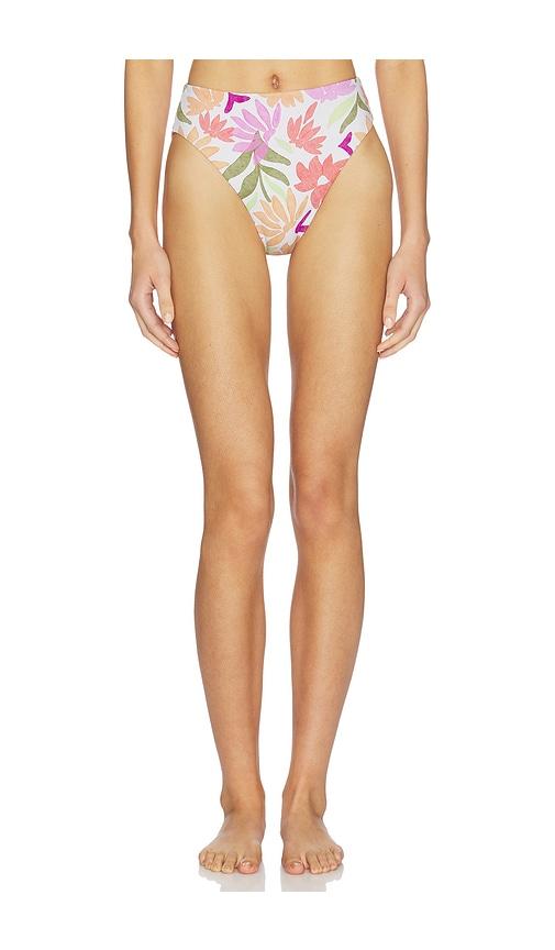 POST SWIM x REVOLVE Leslie Bikini Bottom in Blush,White by POST SWIM