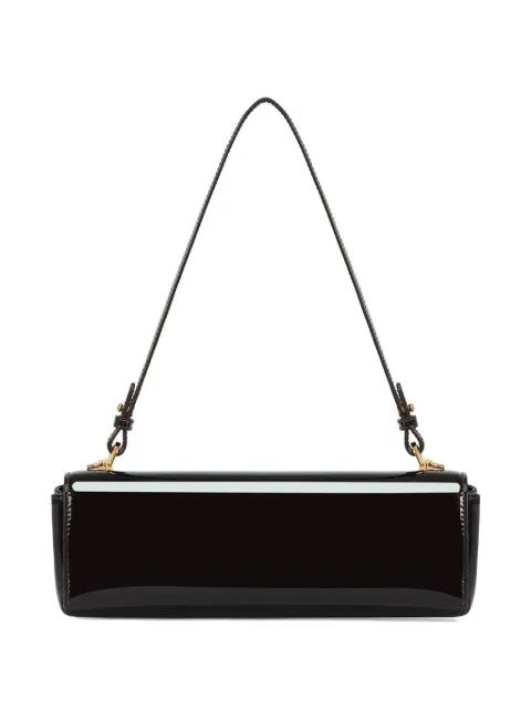 stripe leather shoulder bag by POTAMY