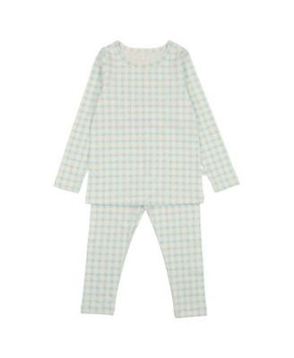 Baby Boys' Grid Top and Bottom Pajama Set- Little Kid by POUF Baby Boys' Grid Top and Bottom Pajama Set- Little Kid by POUF
