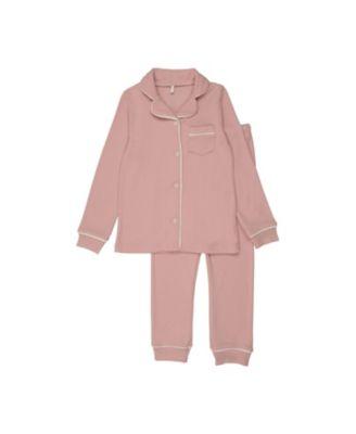 Girls' Ribbed Grandpa PJ Set- Little Kid by POUF