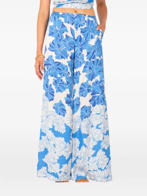 Clea floral-print palazzo pants by POUPETTE ST BARTH