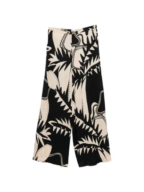 Clea print-detail palazzo pants by POUPETTE ST BARTH
