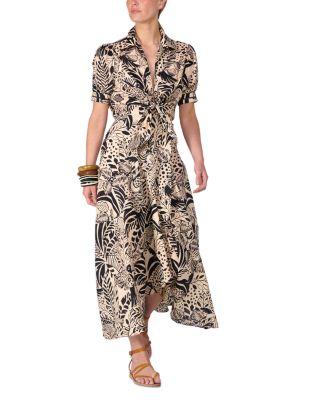 Eren Tie Front Maxi Dress by POUPETTE ST. BARTH
