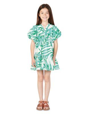 Girls' Palm Leaf Print Dress - Little Kid by POUPETTE ST. BARTH