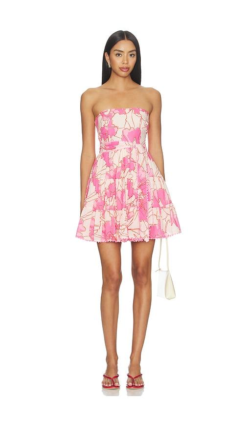 Poupette St Barth Christine Bandeau Dress in Orange by POUPETTE ST BARTH