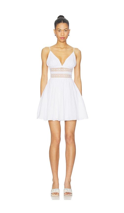 Poupette St Barth Emilie Mini Dress in White by POUPETTE ST BARTH