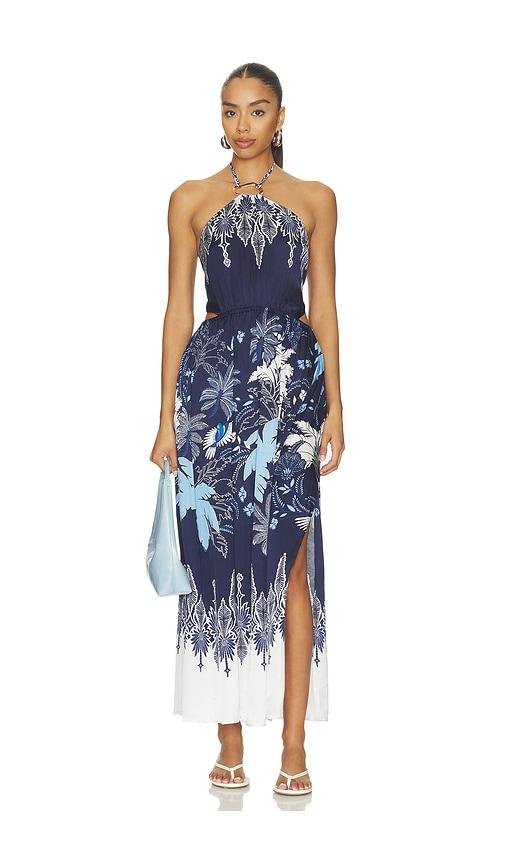 Poupette St Barth Isore Long Dress in Navy by POUPETTE ST BARTH
