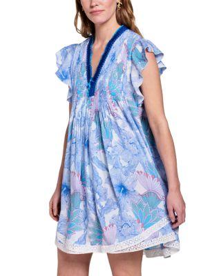 Sasha Mini Dress Cover Up by POUPETTE ST. BARTH