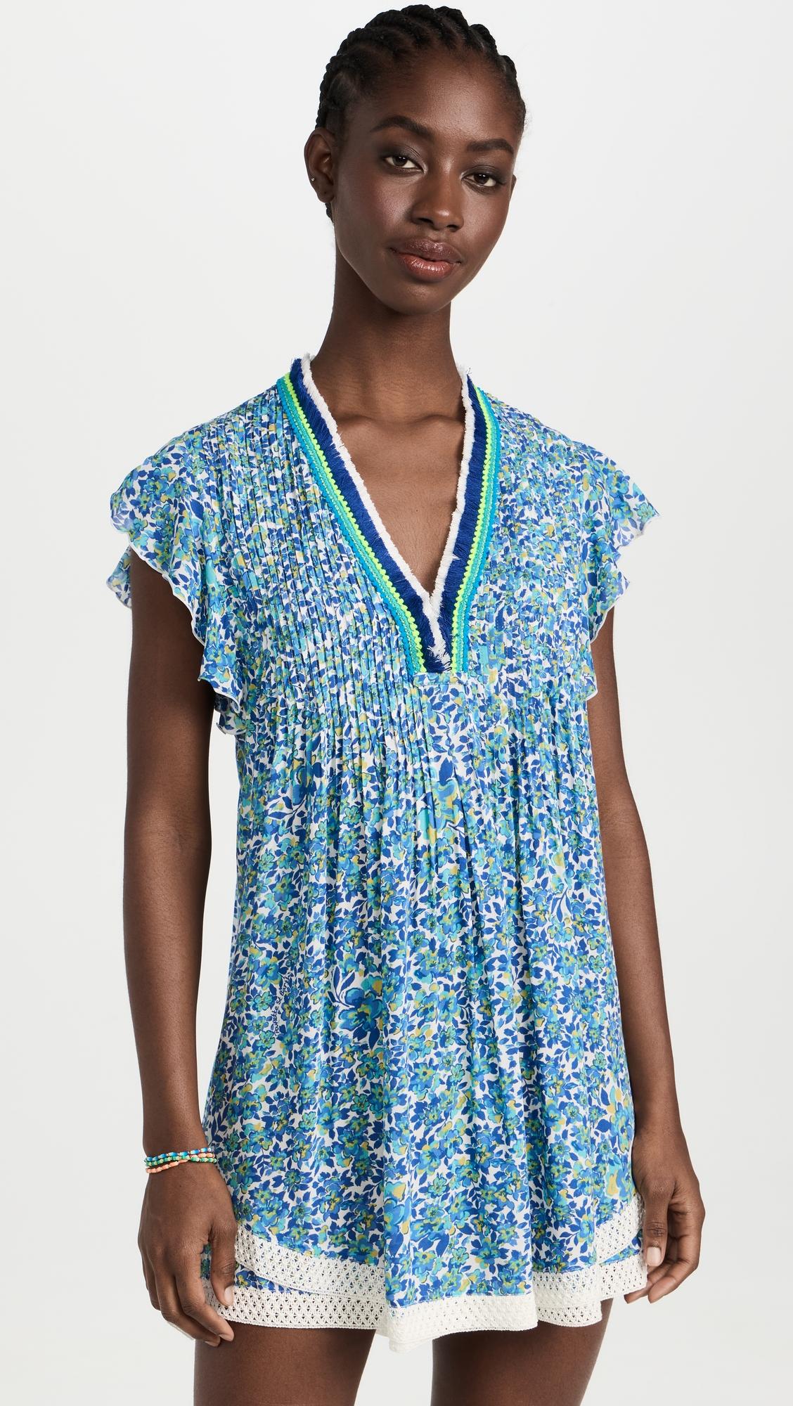 Sasha V Mini Dress by POUPETTE ST BARTH