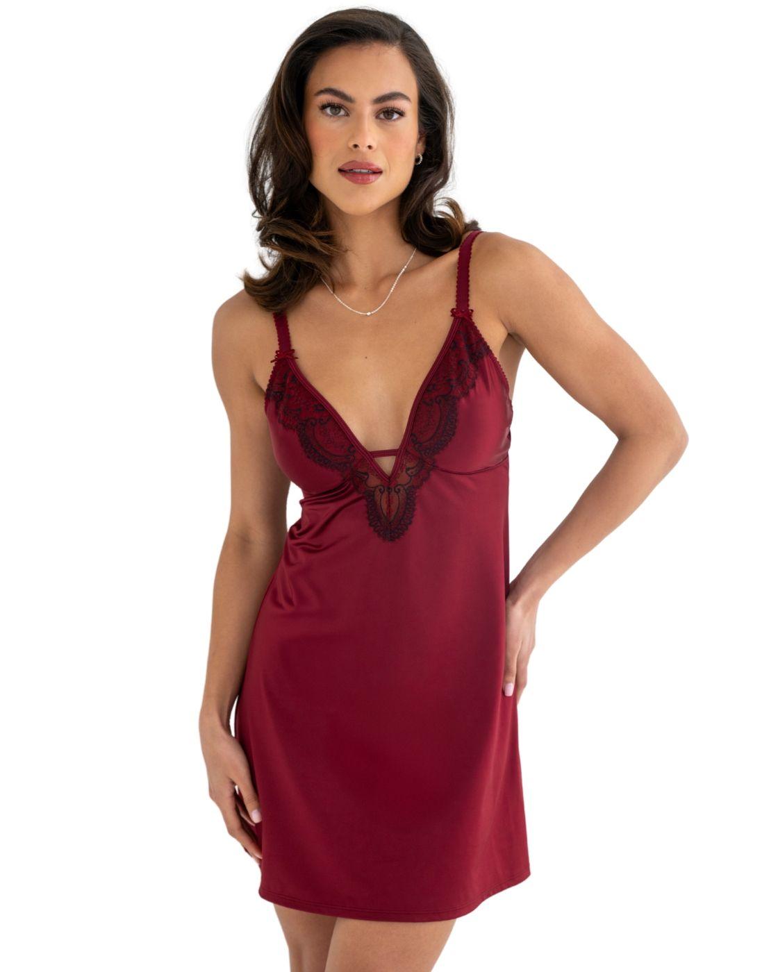 Hollywood Lace Trim Chemise by POUR MOI