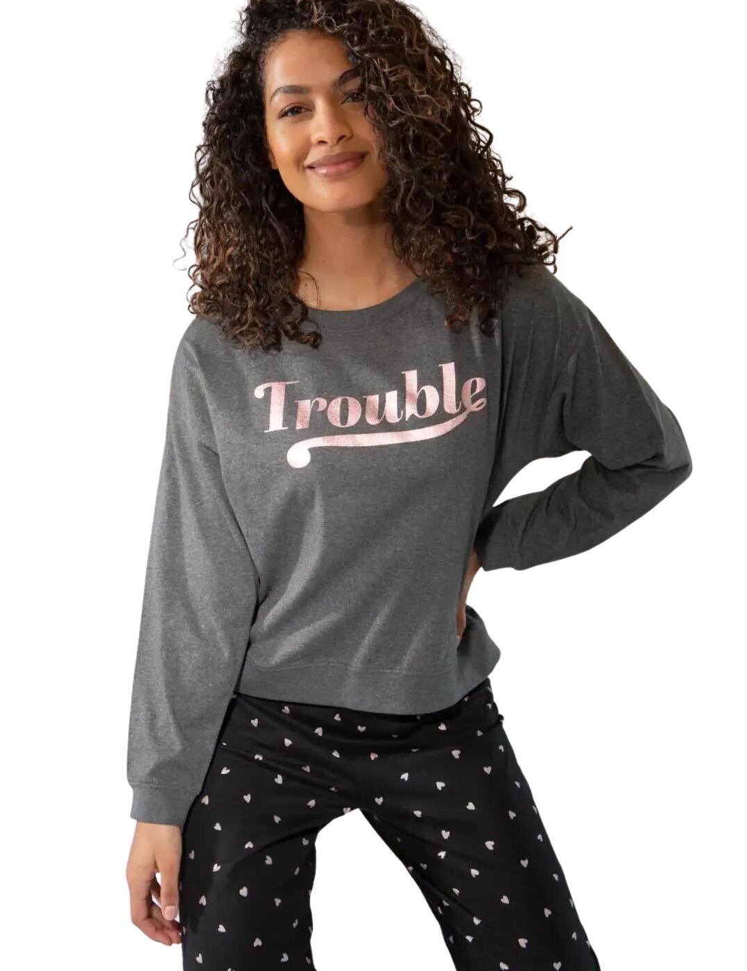 Trouble Jersey Jogger Pyjama Set by POUR MOI