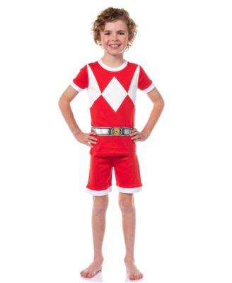 Boys' Character 2 Piece Tight Fit Kids Pajama Short Lounge Set by POWER RANGERS