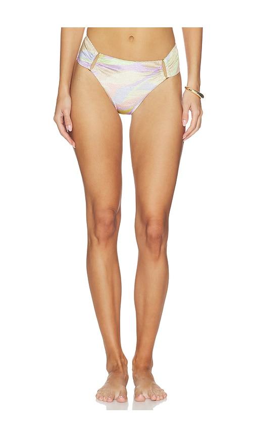 PQ Detail Fanned Bikini Bottom in Lemon,Lavender by PQ