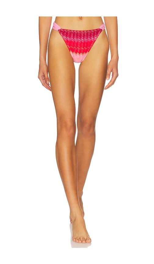 PQ High Waist Fanned Bikini Bottom in Pink by PQ