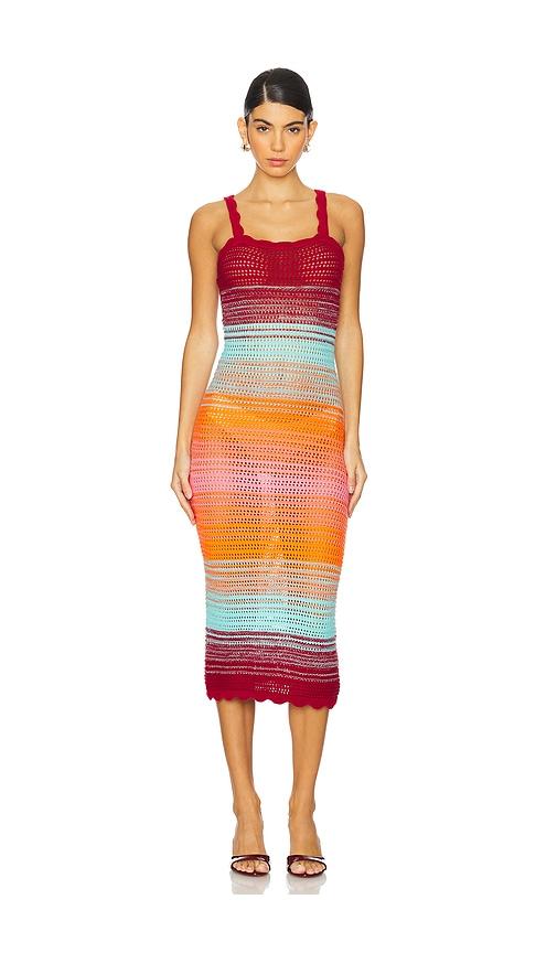 PQ Reese Dress in Orange,Red by PQ