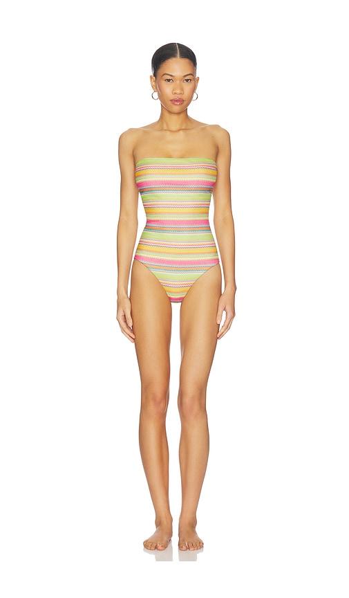 PQ Strapless One Piece in Green,Pink by PQ