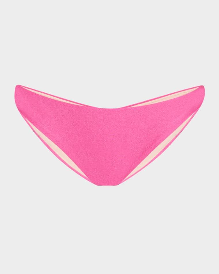 Basic Ruched Bikini Bottoms by PQ SWIM