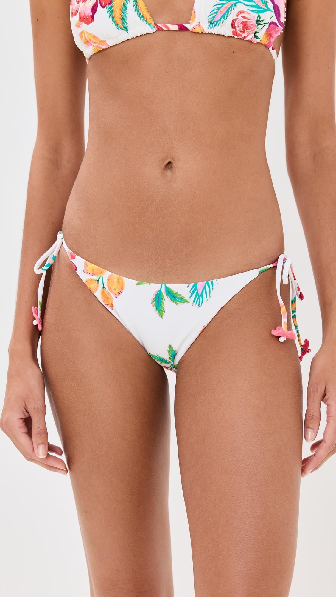 Embroidered Tie Full Bottoms by PQ SWIM