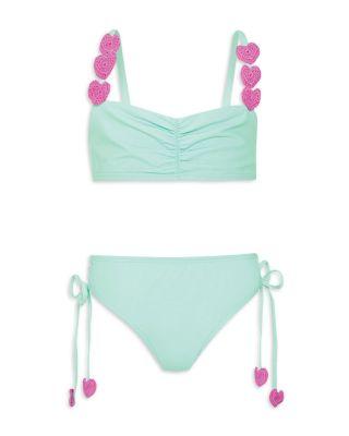 Girls' Hearts Two Piece Swimsuit - Little Kid by PQ SWIM