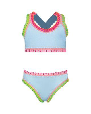 Girls' Sporty Rainbow Two Piece Swimsuit - Little Kid by PQ SWIM
