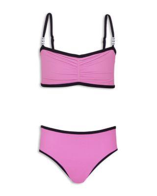 Girls' XOXO Bead Trim Two Piece Swimsuit - Little Kid by PQ SWIM