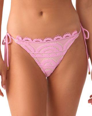 Lace Side Tie Bikini Bottom by PQ SWIM