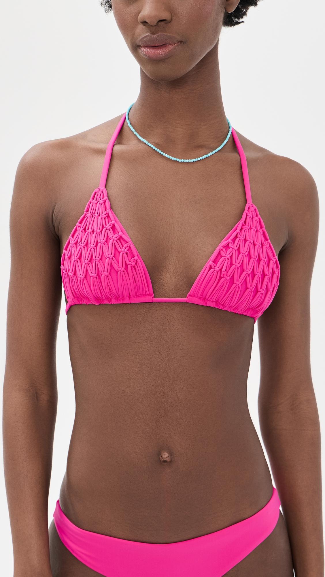 Lila Triangle Bikini Top by PQ SWIM