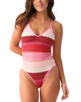 Margot Striped Swimsuit by PQ SWIM
