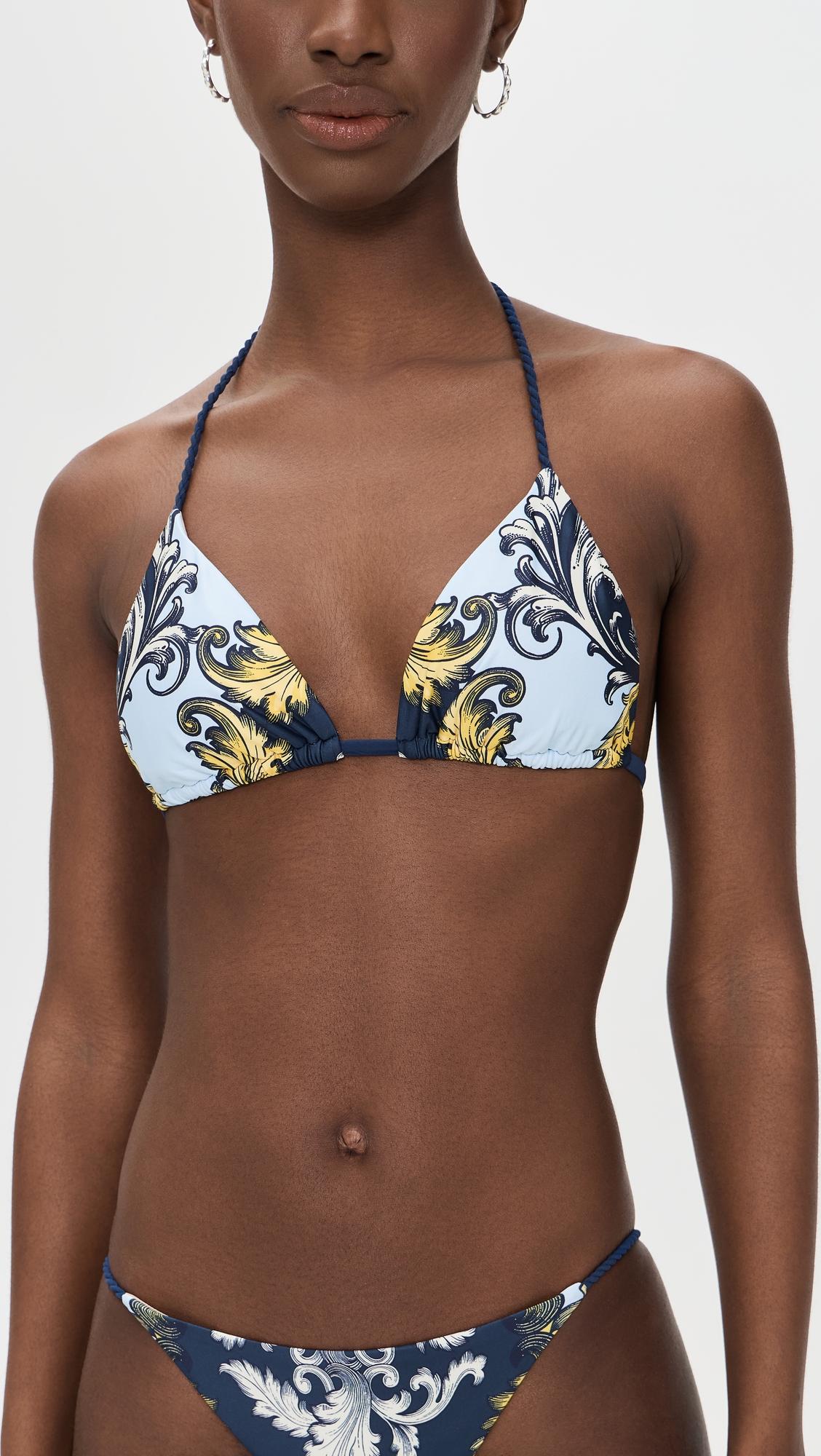 PQ Swim x ALICE + OLIVIA Rope Triangle Bikini Top by PQ SWIM