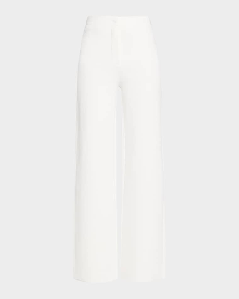 Compact Knit Straight-Leg Pants by PRABAL GURUNG