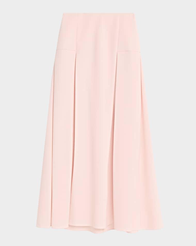 Pleat Yoke Maxi Skirt by PRABAL GURUNG